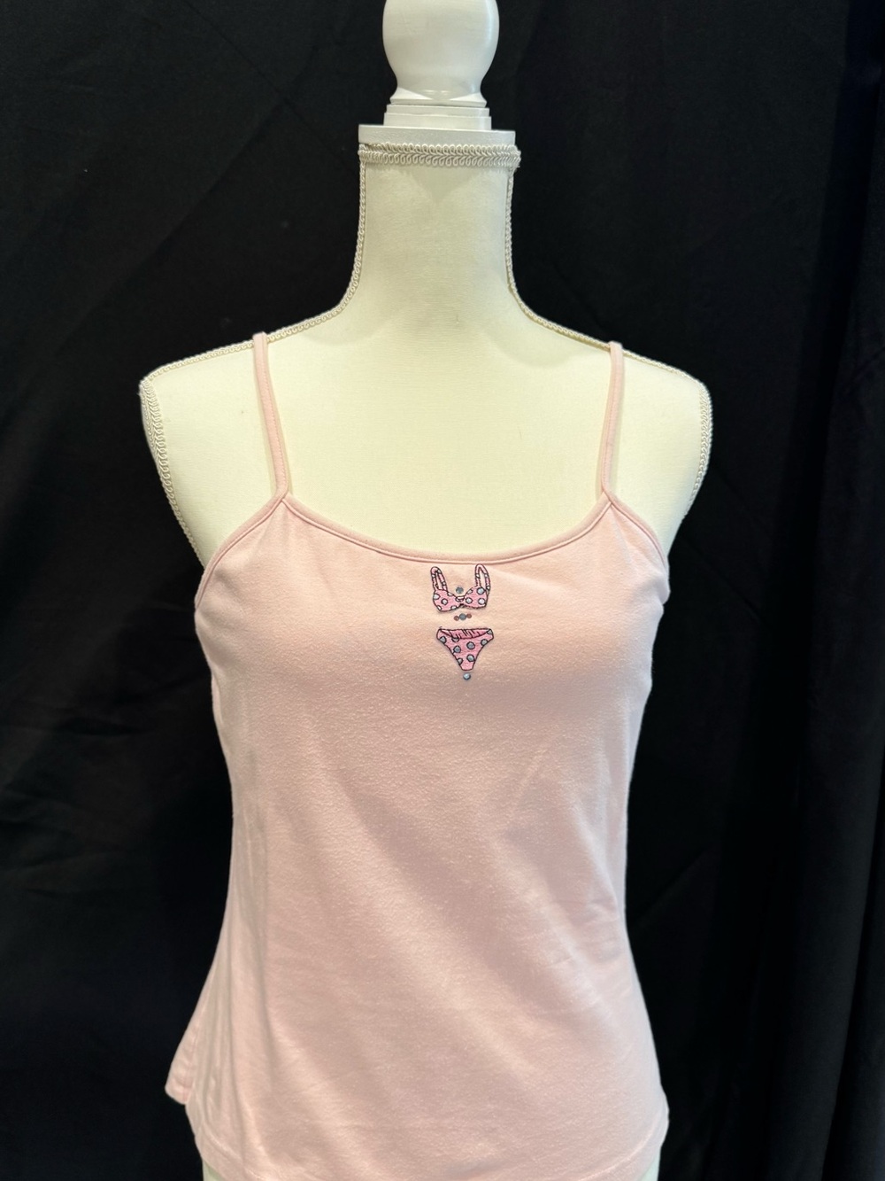 Renée Light Pink Cotton Blend tank- XL